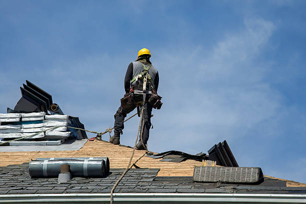 Professional Flat Roof Repair technician working in Patriot, IN